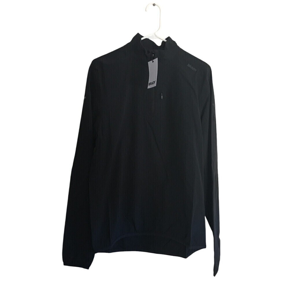 Tom Brady Brand Jacket Men's Size Small Ink Black Zero Weight Train 1/2 Zip